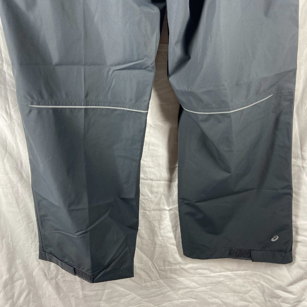 ASICS Mens Dark Gray Waterproof Reflective Pants - Picture 4 of 11